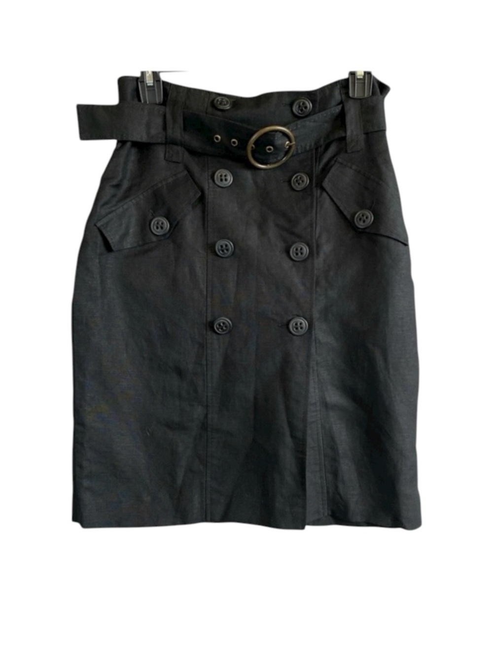 Larry Levine Linen Pencil Skirt